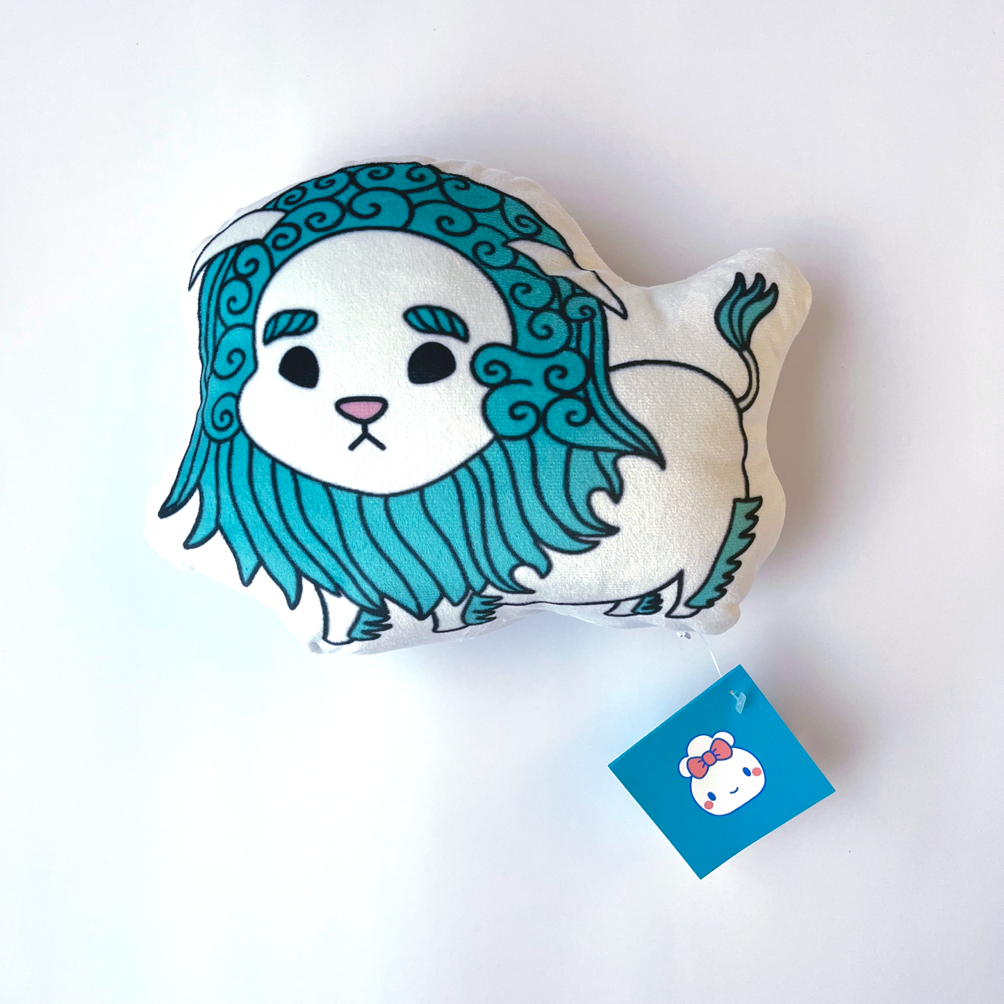 Snow Lion Plushie Pillow