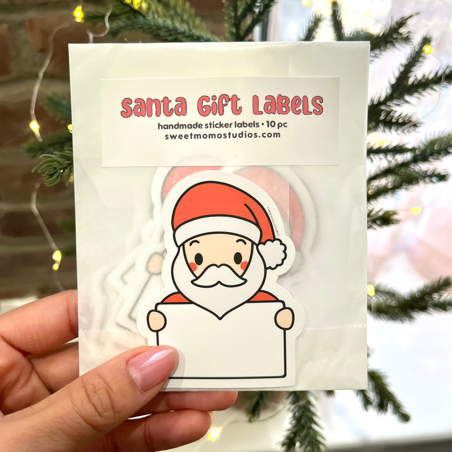 Santa Gift Labels 10pc