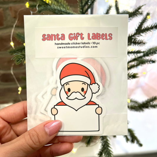 Santa Gift Labels 10pc