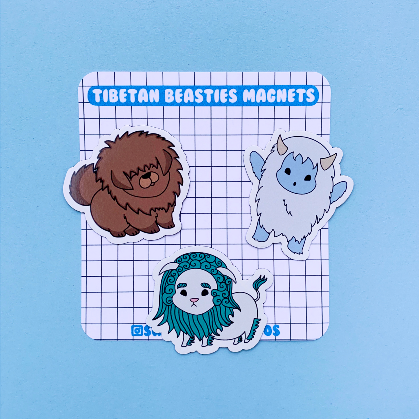 Tibetan Beasties Magnet Pack