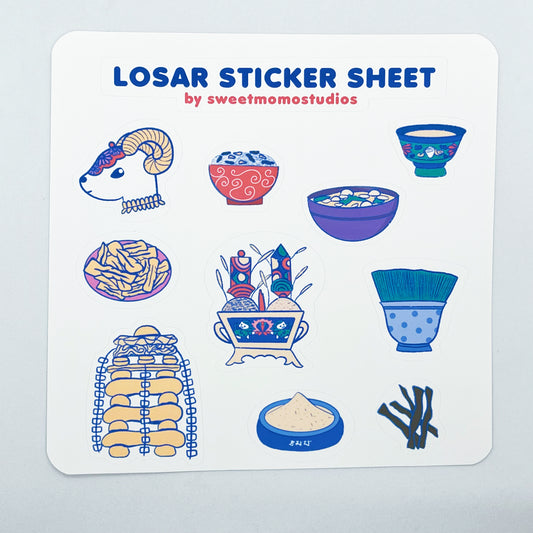 Losar Sticker Sheet 10pc