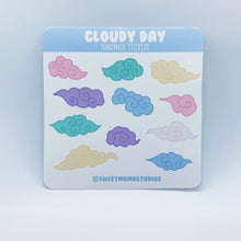 Load image into Gallery viewer, Swirly Himalayan Clouds Sticker Sheet 11pc
