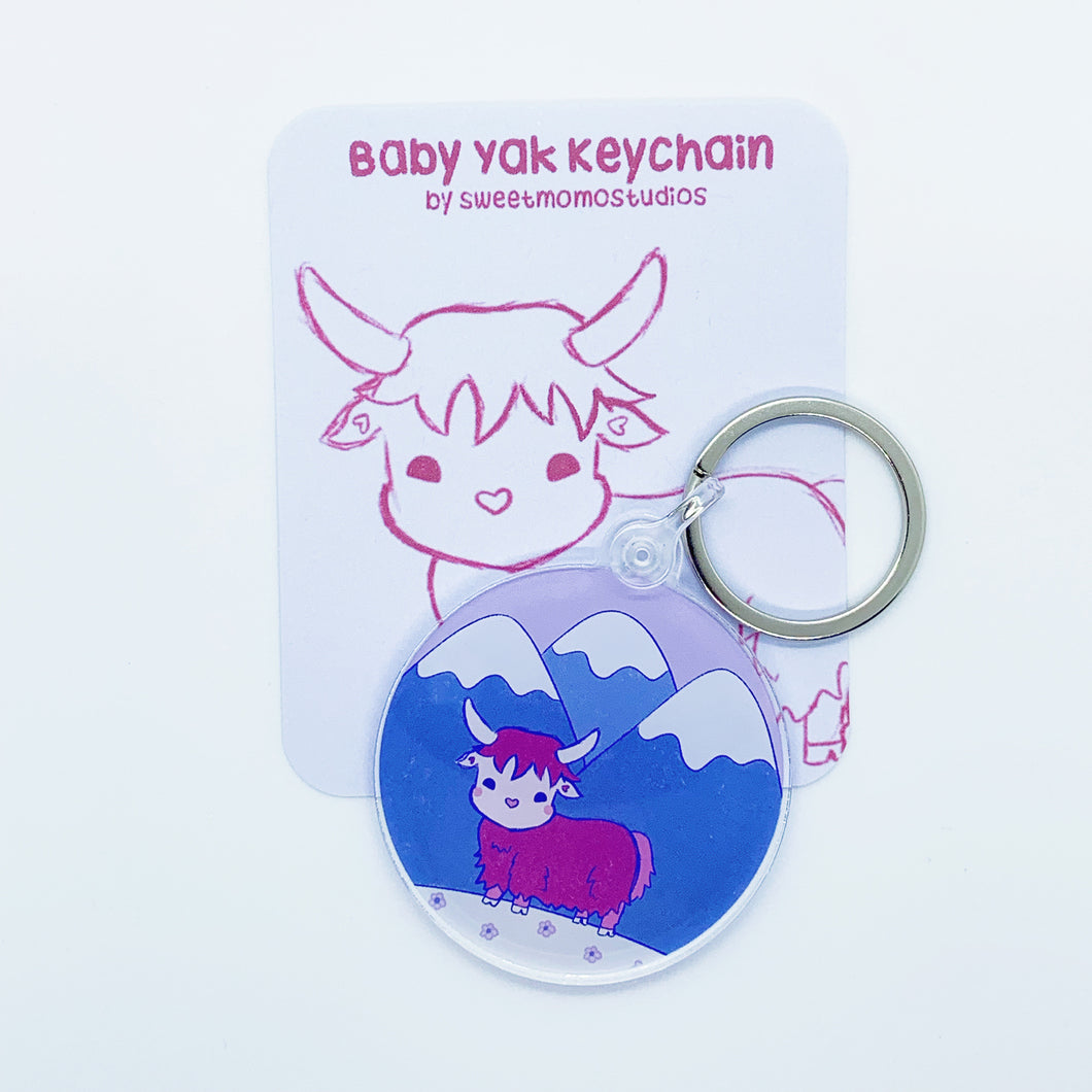 Baby Yak Acrylic Keychain