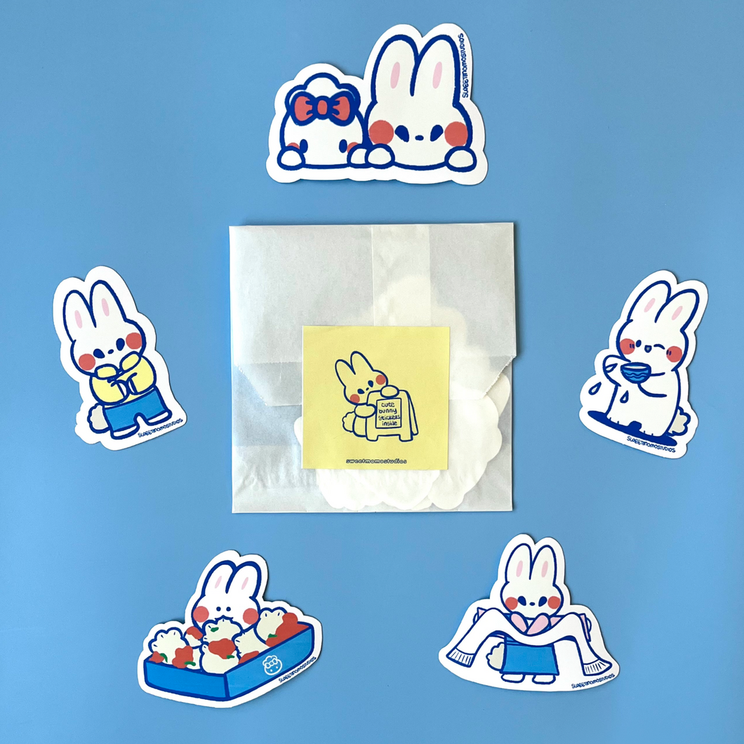 Losar Bunny Sticker Pack 5pc